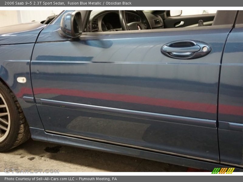 Fusion Blue Metallic / Obsidian Black 2006 Saab 9-5 2.3T Sport Sedan