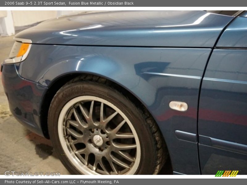 Fusion Blue Metallic / Obsidian Black 2006 Saab 9-5 2.3T Sport Sedan