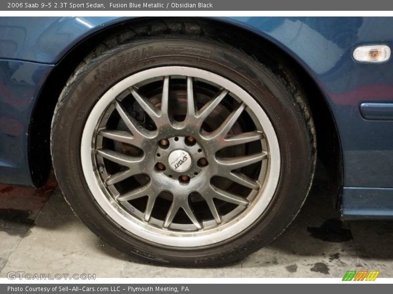 Fusion Blue Metallic / Obsidian Black 2006 Saab 9-5 2.3T Sport Sedan