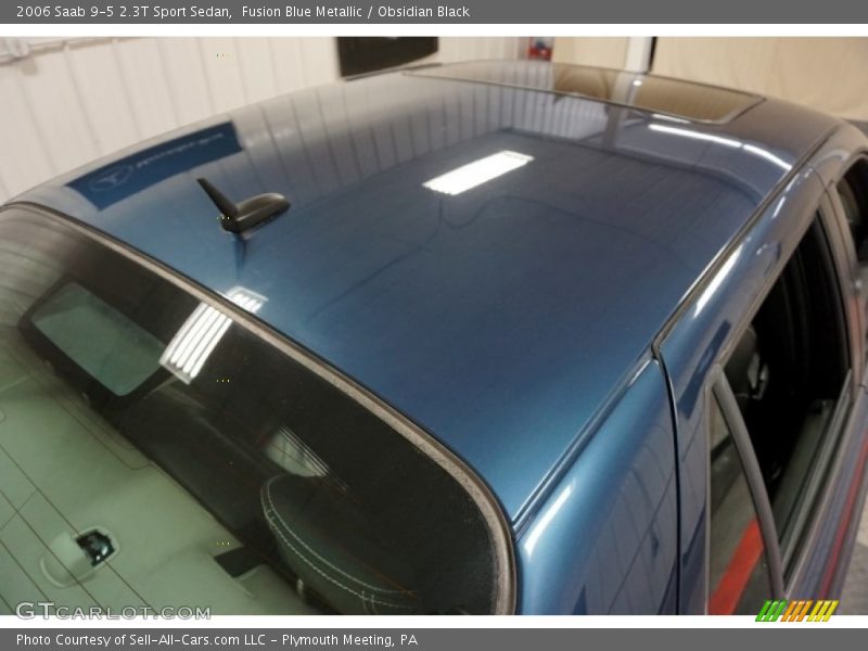 Fusion Blue Metallic / Obsidian Black 2006 Saab 9-5 2.3T Sport Sedan