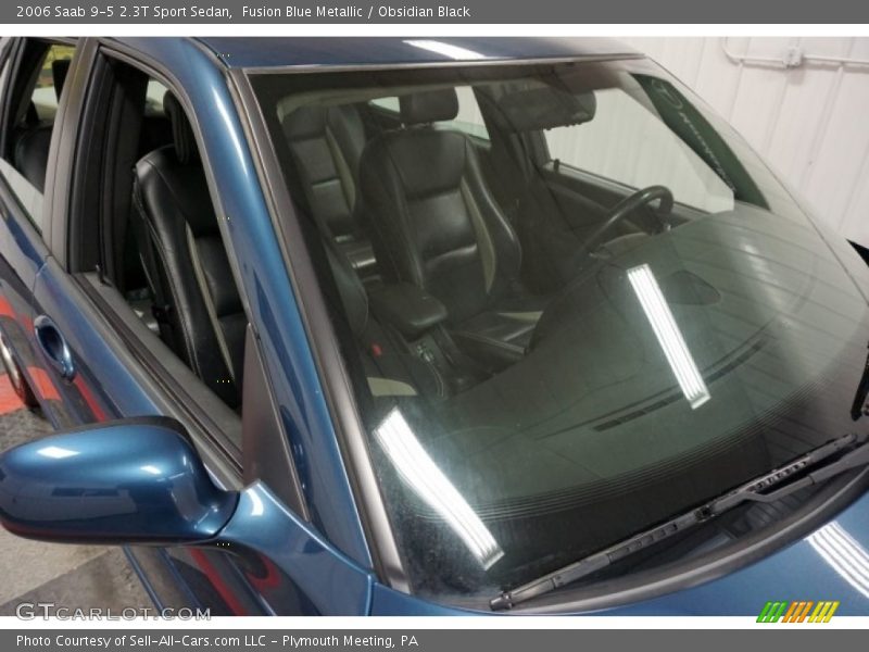 Fusion Blue Metallic / Obsidian Black 2006 Saab 9-5 2.3T Sport Sedan