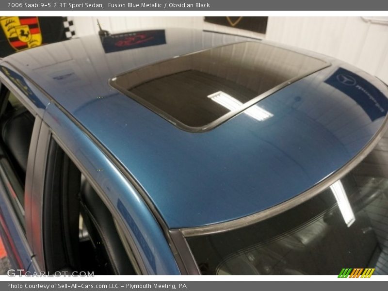 Fusion Blue Metallic / Obsidian Black 2006 Saab 9-5 2.3T Sport Sedan