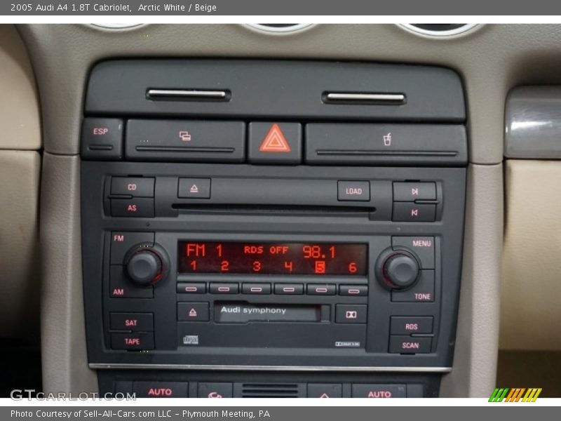 Arctic White / Beige 2005 Audi A4 1.8T Cabriolet