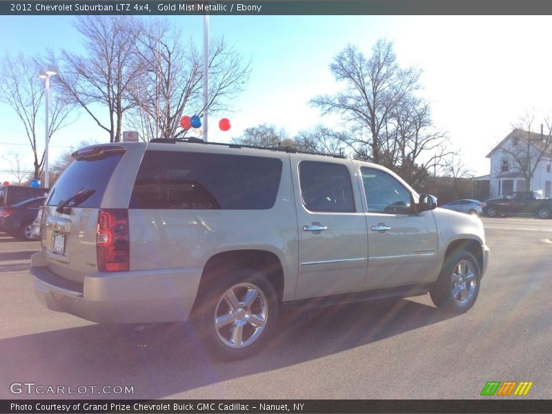 Gold Mist Metallic / Ebony 2012 Chevrolet Suburban LTZ 4x4