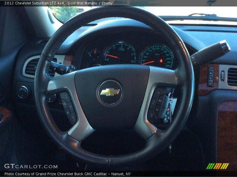 Gold Mist Metallic / Ebony 2012 Chevrolet Suburban LTZ 4x4