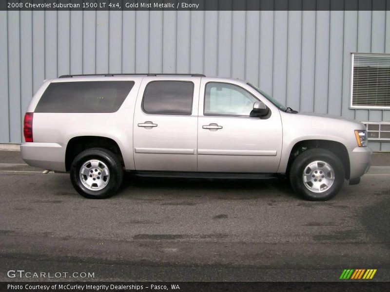 Gold Mist Metallic / Ebony 2008 Chevrolet Suburban 1500 LT 4x4