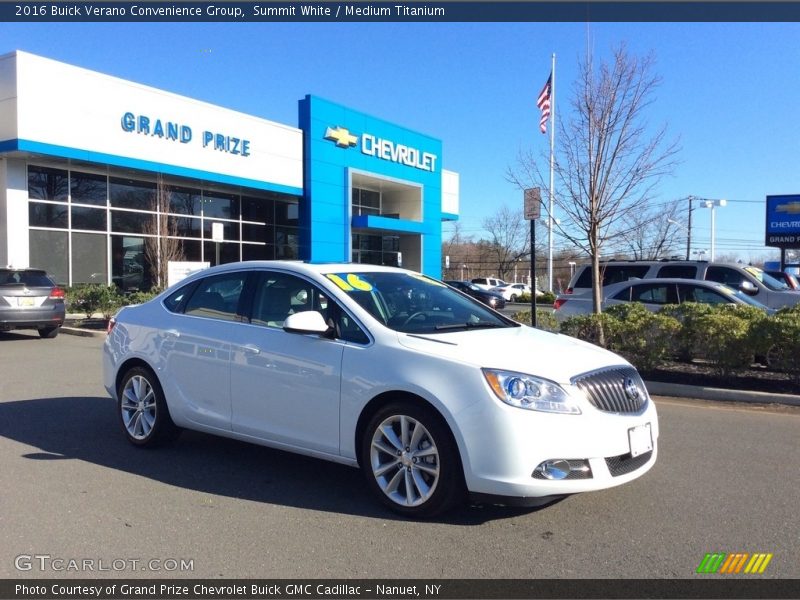 Summit White / Medium Titanium 2016 Buick Verano Convenience Group
