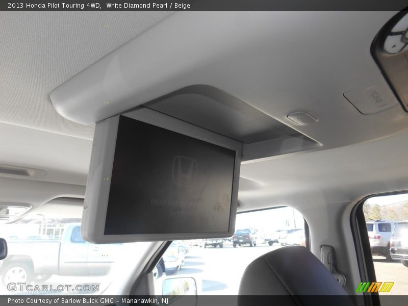 White Diamond Pearl / Beige 2013 Honda Pilot Touring 4WD