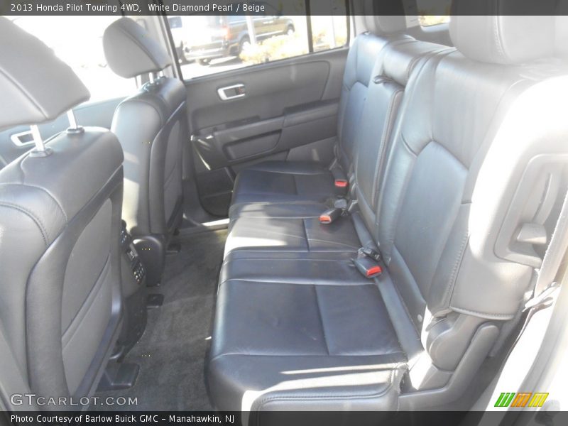 White Diamond Pearl / Beige 2013 Honda Pilot Touring 4WD