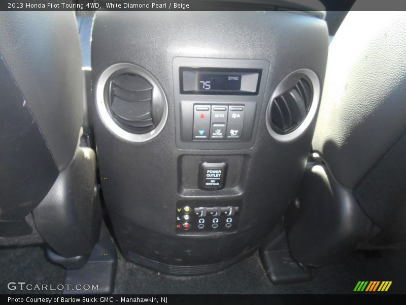 White Diamond Pearl / Beige 2013 Honda Pilot Touring 4WD