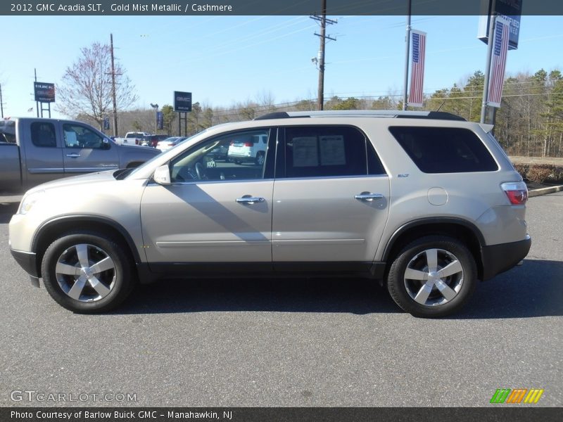 Gold Mist Metallic / Cashmere 2012 GMC Acadia SLT