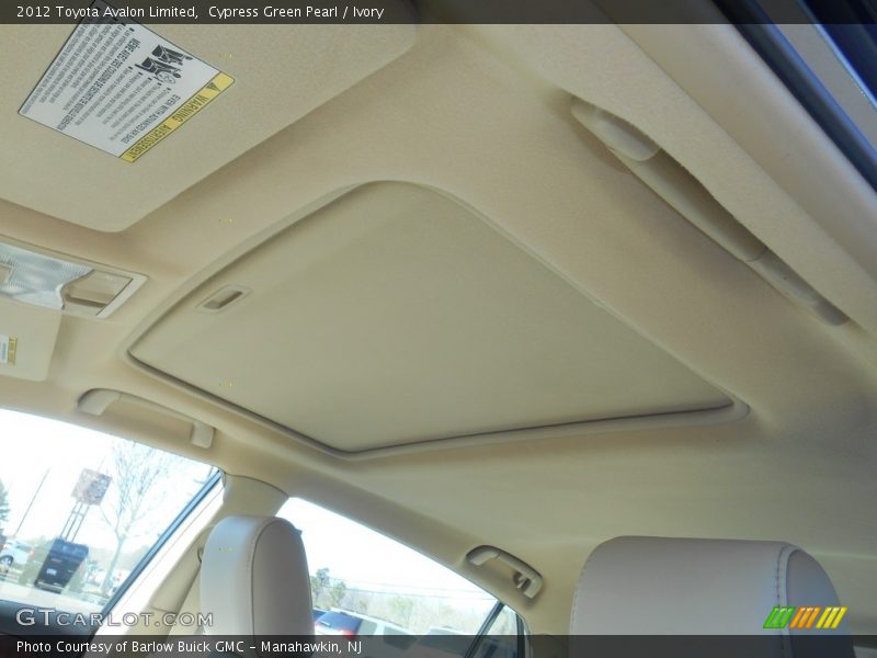 Cypress Green Pearl / Ivory 2012 Toyota Avalon Limited