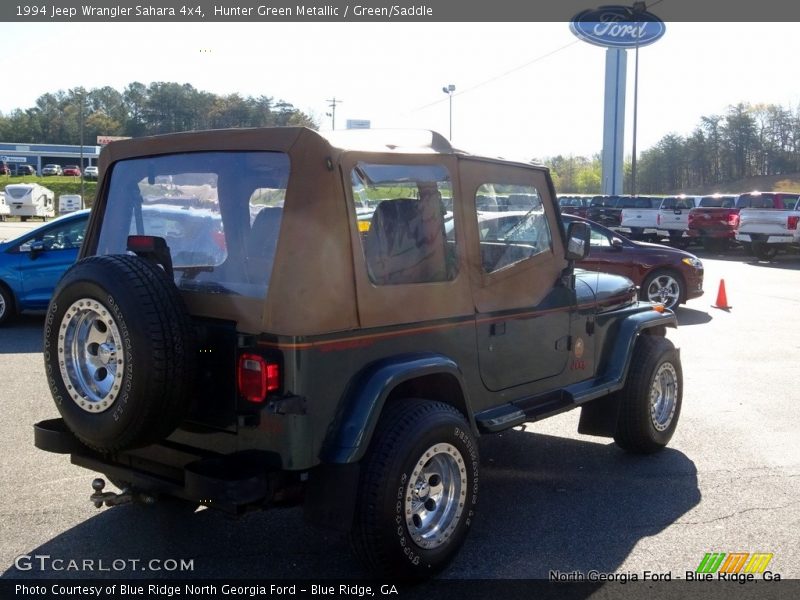 Hunter Green Metallic / Green/Saddle 1994 Jeep Wrangler Sahara 4x4