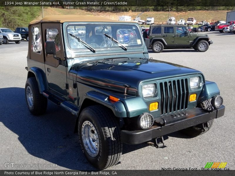 Hunter Green Metallic / Green/Saddle 1994 Jeep Wrangler Sahara 4x4