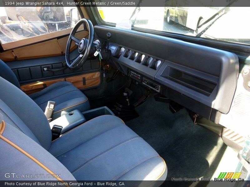 Hunter Green Metallic / Green/Saddle 1994 Jeep Wrangler Sahara 4x4