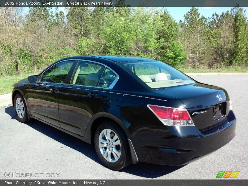 Crystal Black Pearl / Ivory 2009 Honda Accord LX-P Sedan