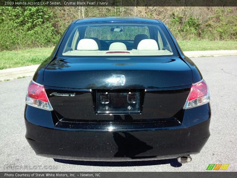 Crystal Black Pearl / Ivory 2009 Honda Accord LX-P Sedan