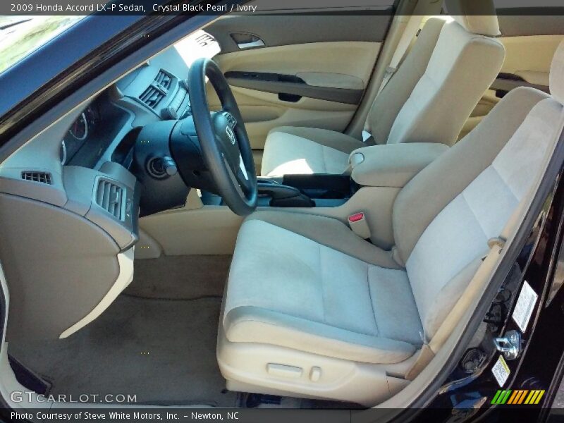 Crystal Black Pearl / Ivory 2009 Honda Accord LX-P Sedan