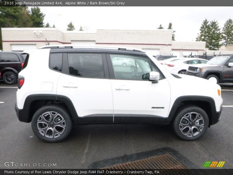 Alpine White / Bark Brown/Ski Grey 2016 Jeep Renegade Limited 4x4