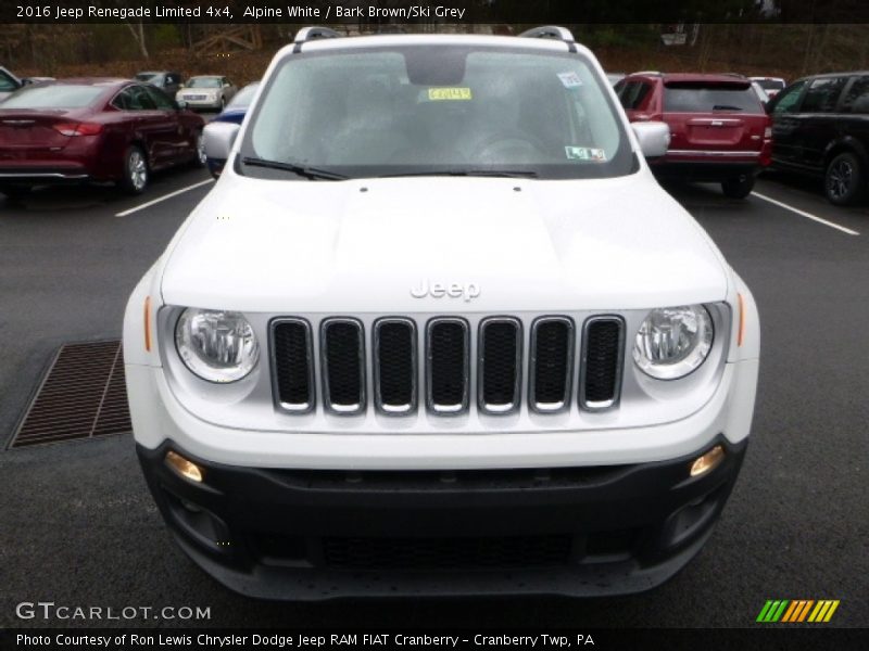 Alpine White / Bark Brown/Ski Grey 2016 Jeep Renegade Limited 4x4