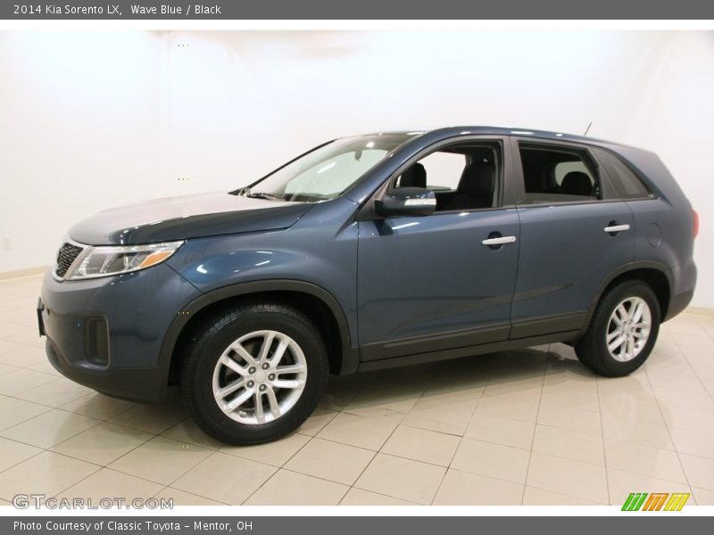 Wave Blue / Black 2014 Kia Sorento LX