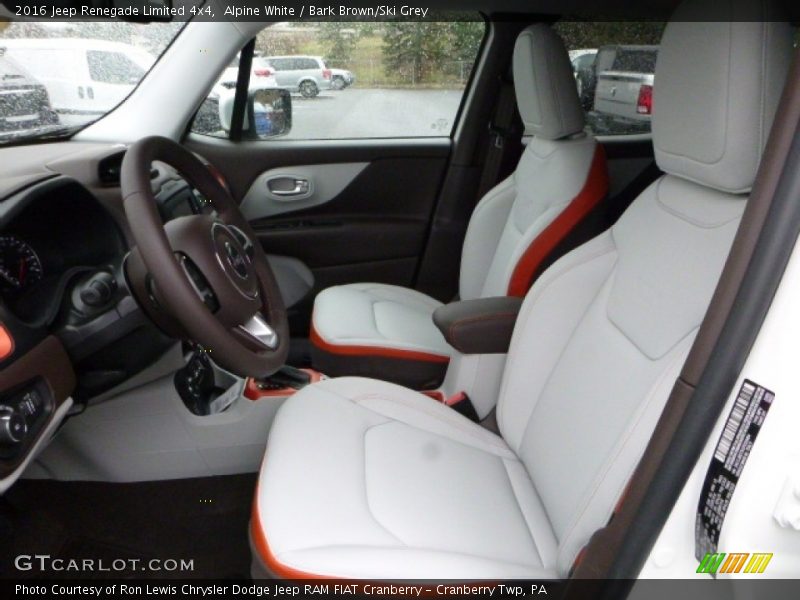 Alpine White / Bark Brown/Ski Grey 2016 Jeep Renegade Limited 4x4