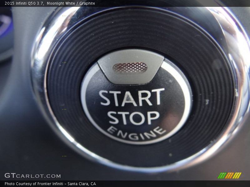 Moonlight White / Graphite 2015 Infiniti Q50 3.7
