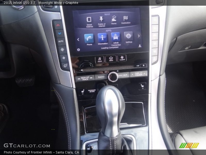 Moonlight White / Graphite 2015 Infiniti Q50 3.7