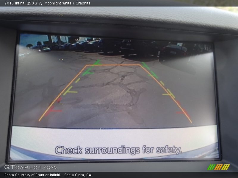 Moonlight White / Graphite 2015 Infiniti Q50 3.7