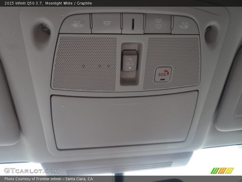 Moonlight White / Graphite 2015 Infiniti Q50 3.7