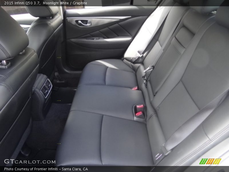Moonlight White / Graphite 2015 Infiniti Q50 3.7