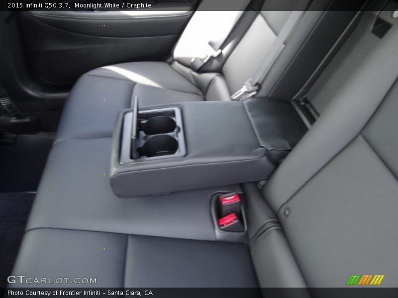 Moonlight White / Graphite 2015 Infiniti Q50 3.7