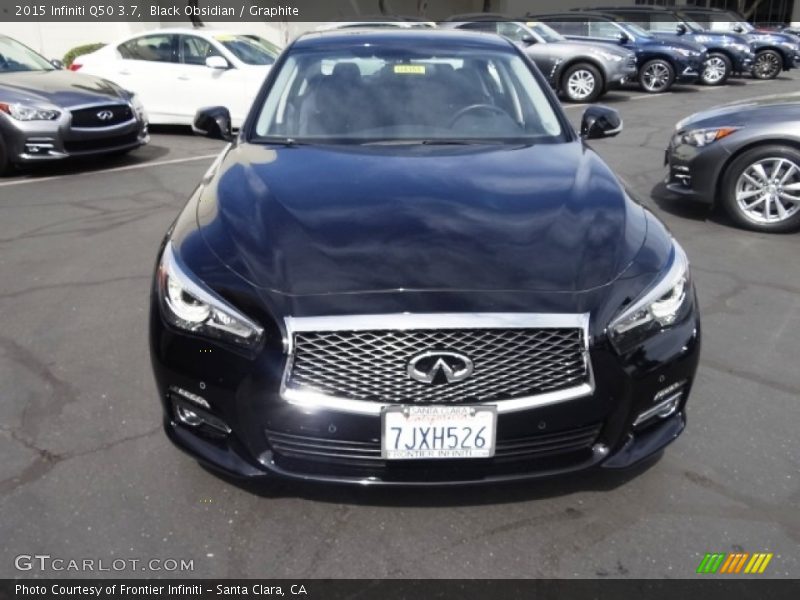 Black Obsidian / Graphite 2015 Infiniti Q50 3.7
