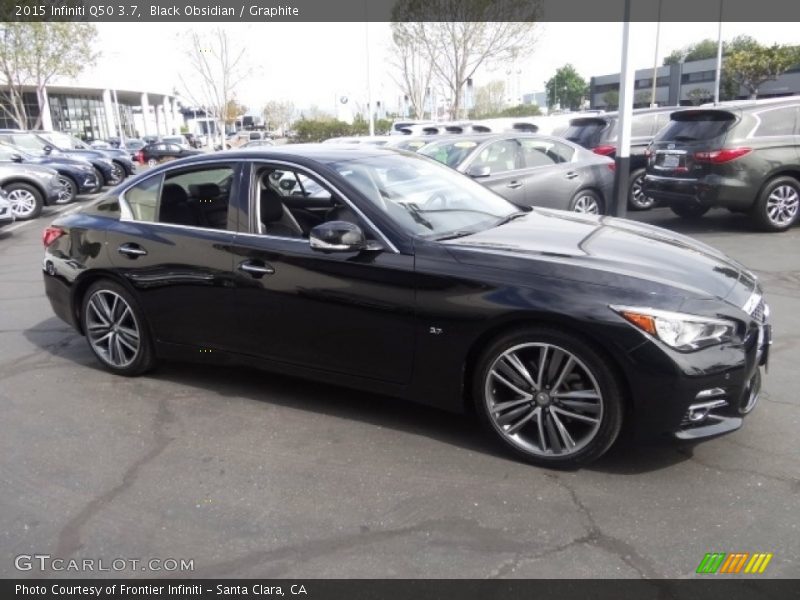 Black Obsidian / Graphite 2015 Infiniti Q50 3.7