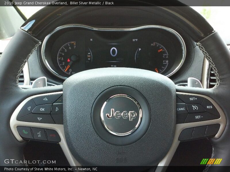 Billet Silver Metallic / Black 2016 Jeep Grand Cherokee Overland