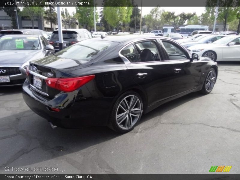 Black Obsidian / Graphite 2015 Infiniti Q50 3.7