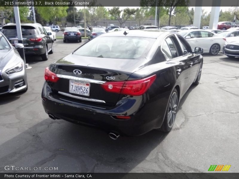 Black Obsidian / Graphite 2015 Infiniti Q50 3.7