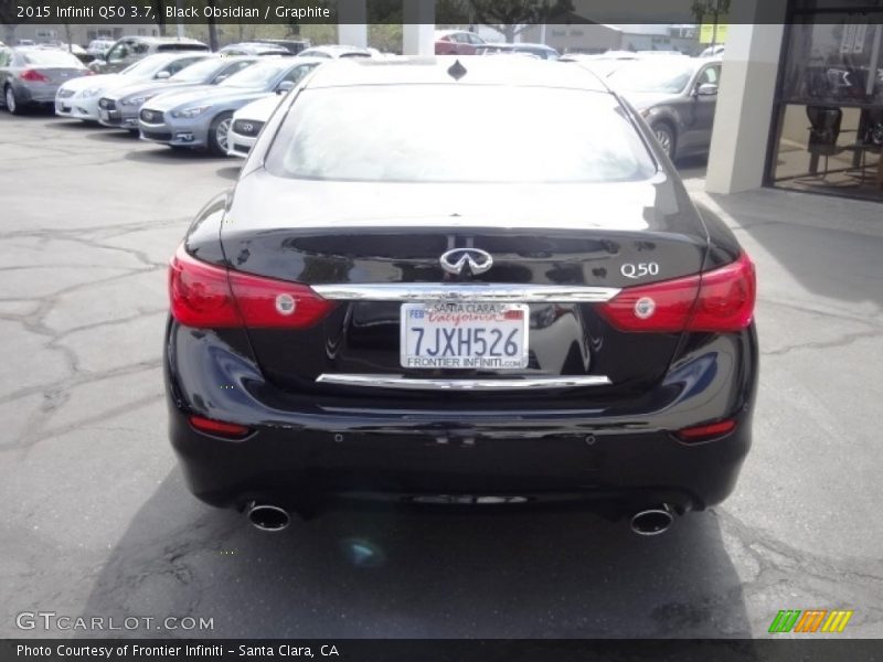 Black Obsidian / Graphite 2015 Infiniti Q50 3.7