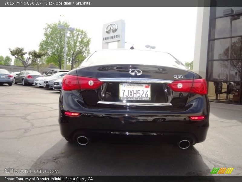 Black Obsidian / Graphite 2015 Infiniti Q50 3.7