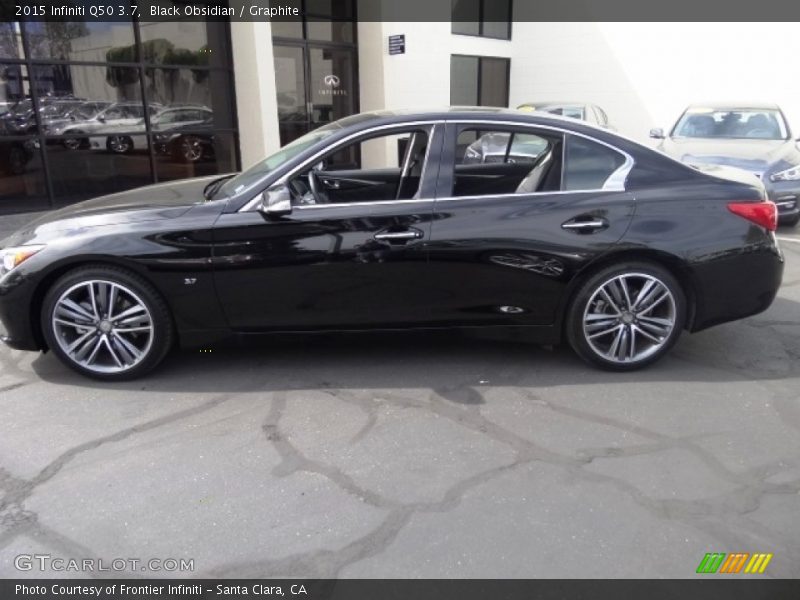 Black Obsidian / Graphite 2015 Infiniti Q50 3.7