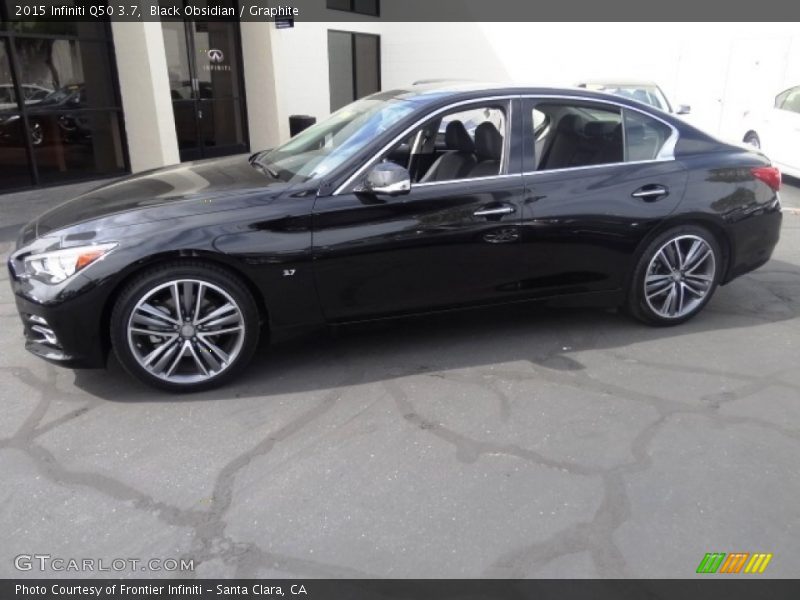 Black Obsidian / Graphite 2015 Infiniti Q50 3.7