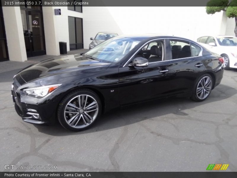 Black Obsidian / Graphite 2015 Infiniti Q50 3.7