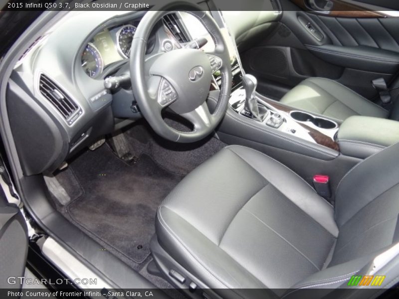 Black Obsidian / Graphite 2015 Infiniti Q50 3.7