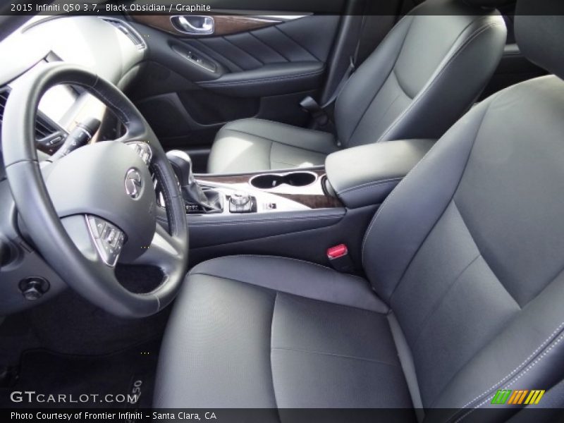 Black Obsidian / Graphite 2015 Infiniti Q50 3.7