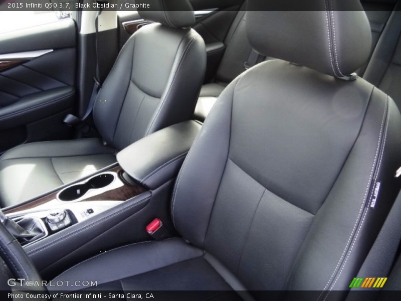 Black Obsidian / Graphite 2015 Infiniti Q50 3.7