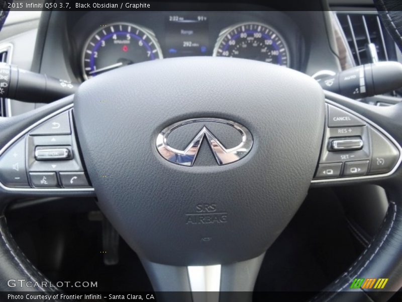 Black Obsidian / Graphite 2015 Infiniti Q50 3.7