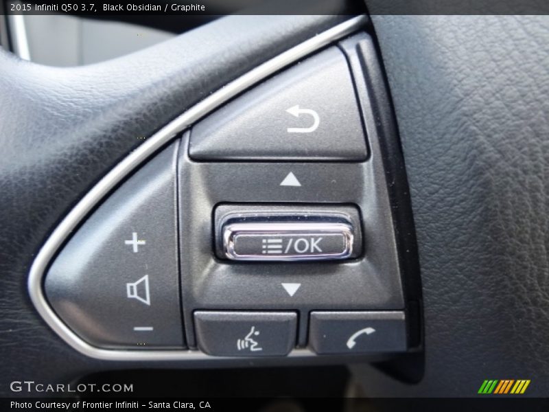 Black Obsidian / Graphite 2015 Infiniti Q50 3.7