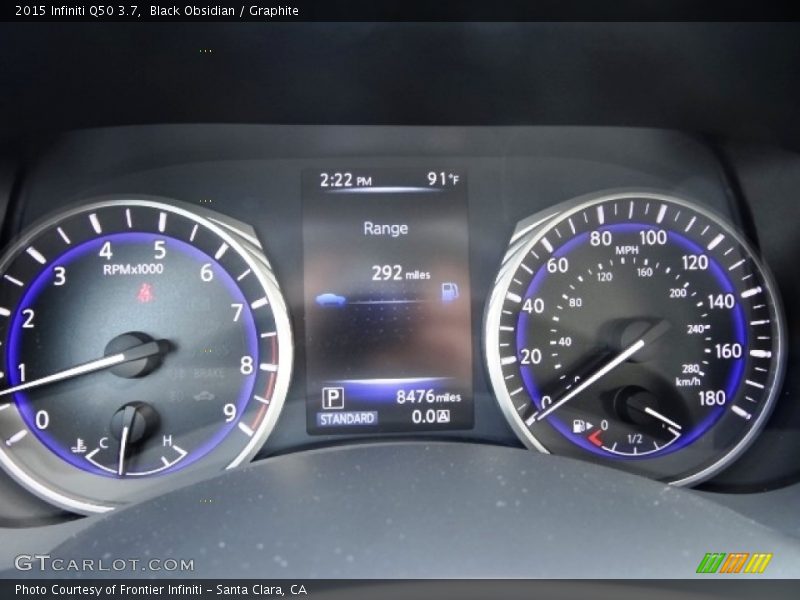 Black Obsidian / Graphite 2015 Infiniti Q50 3.7