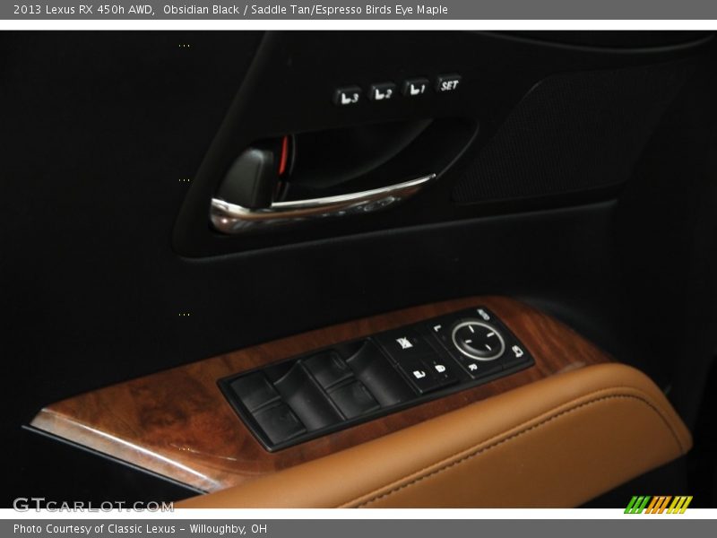 Obsidian Black / Saddle Tan/Espresso Birds Eye Maple 2013 Lexus RX 450h AWD