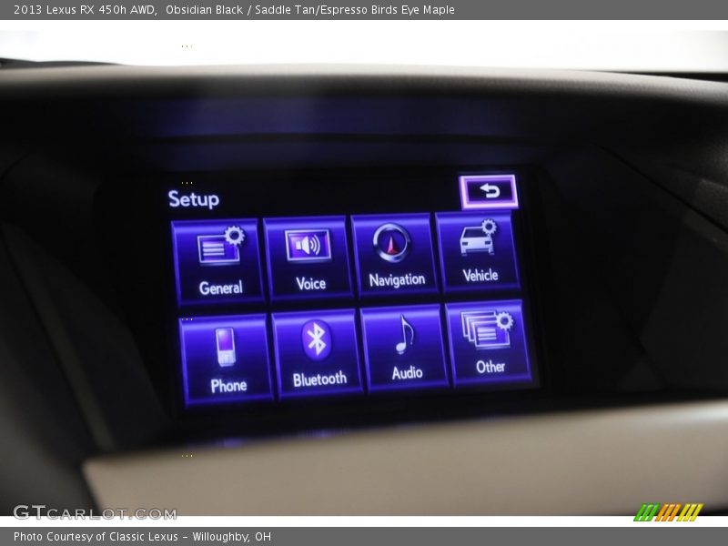 Obsidian Black / Saddle Tan/Espresso Birds Eye Maple 2013 Lexus RX 450h AWD